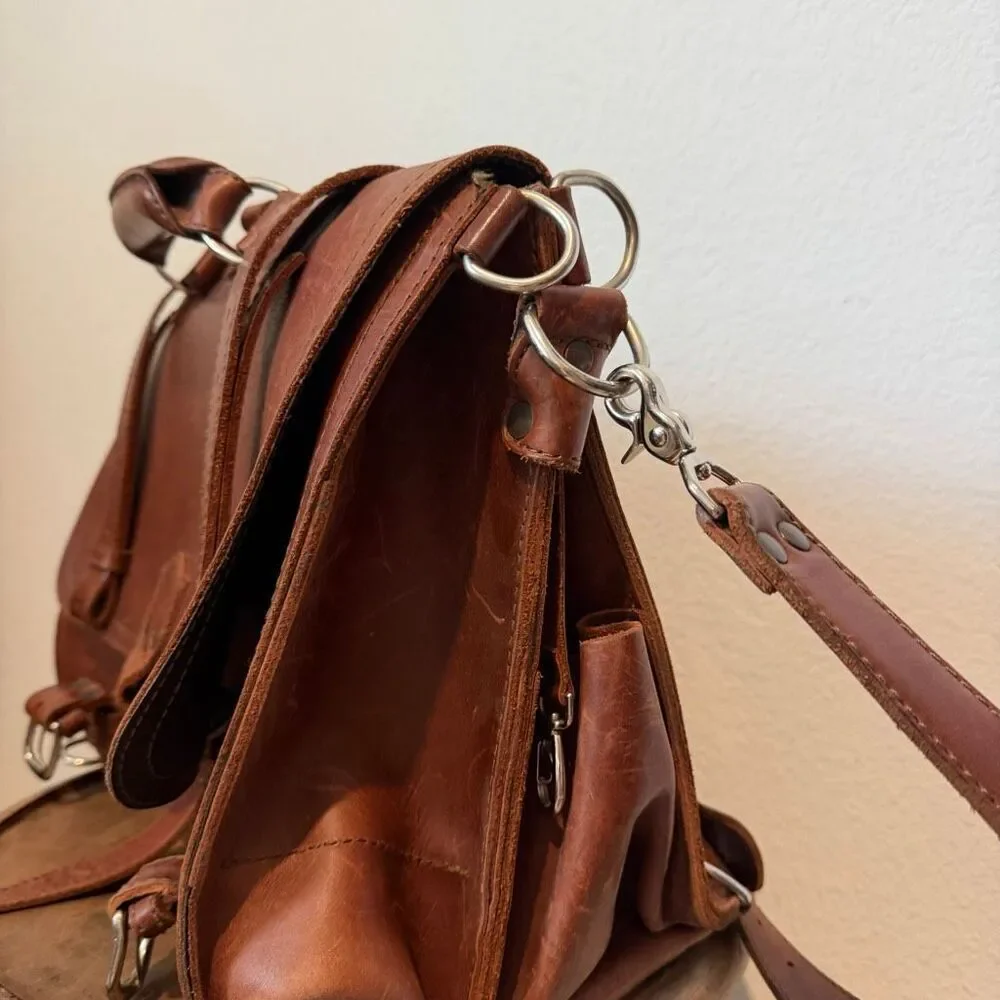 Saddleback Large Classic Leather Briefcase Bag Brown Full Grain Leather
